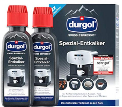 Durgol Swiss Espresso Spezial-Entkalker Kalkentferner Kaffeemaschinen 2 x 125 ml