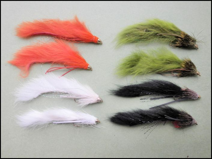 Zuddlers,Trout Flies, 8 Pack, Mixed Colour, Zonker & Muddler Mix, For Large Fish eBay