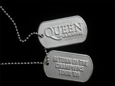 Queen Paul Rodgers - Original Return of the Champions Tour 2006 Dogtag Necklaces