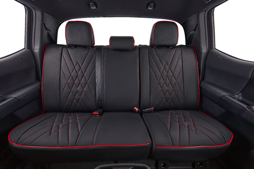 EKR Custom Fit Toyota Tacoma Seat Covers 2012-2025 Front/ Rear/ Full Set Leather - Picture 45 of 59