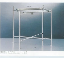 Silver Stand Collapsible , All Metal, Plain; only, Tray not included