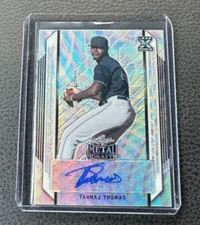 2021 Leaf Metal Draft Tahnaj Thomas Silver Wave Auto