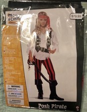 NWT Posh Pirate Buccaneer Girls Child Costume Size L 10/12