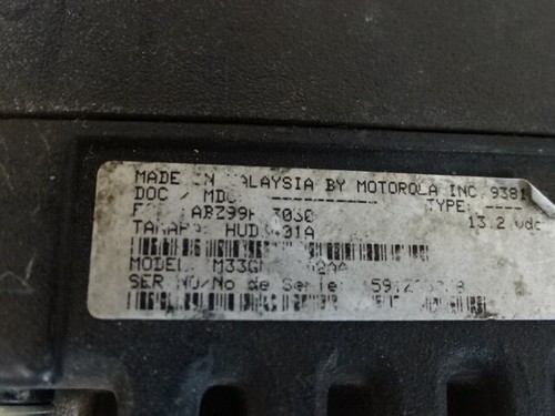 Motorola VHF M33GMC2C2AA Radius GM300 Radio (AS IS) - Picture 6 of 6