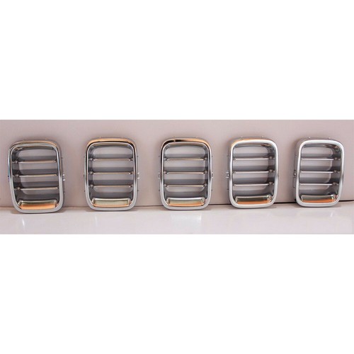 Front Grille Grill 1SET For SUZUKI Jimny SUV 2002-2011 All Chrome Without Emblem - Picture 4 of 9