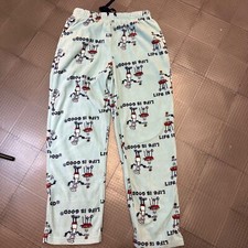 LIFE IS GOOD FLEECE PAJAMA PANTS GRILLING COOKING SIZE MEDIUM
