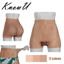 KnowU Silicone Pants Hip Up Underwear Thicken Hip Short Briefs Crossdresser