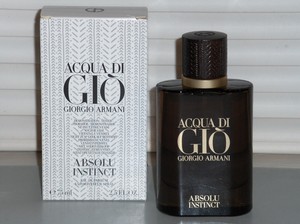 Acqua Di Gio Absolu Instinct Giorgio Armani Men Eau De Parfum Spray 2 5 Oz 75 Ml Ebay