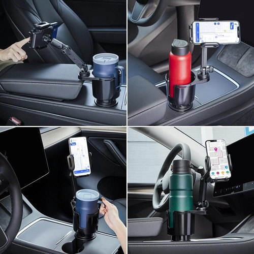 360° Universal Cup Holder Car Mount Cradle for Cell Phone Drink Organizer Holder - Picture 6 of 6
