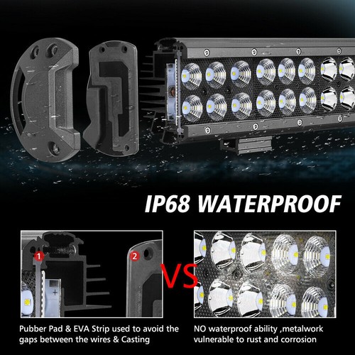 28" Inch LED Light Bar Spot Flood Offroad Work Driving Lamp 12V 24V Pickup Boat - Picture 9 of 12