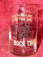 Legal Draft Beer Can Glass Bock Trial