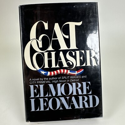 Cat Chaser Book by Elmore Leonard SIGNED 1st/1st Hardcover 1982