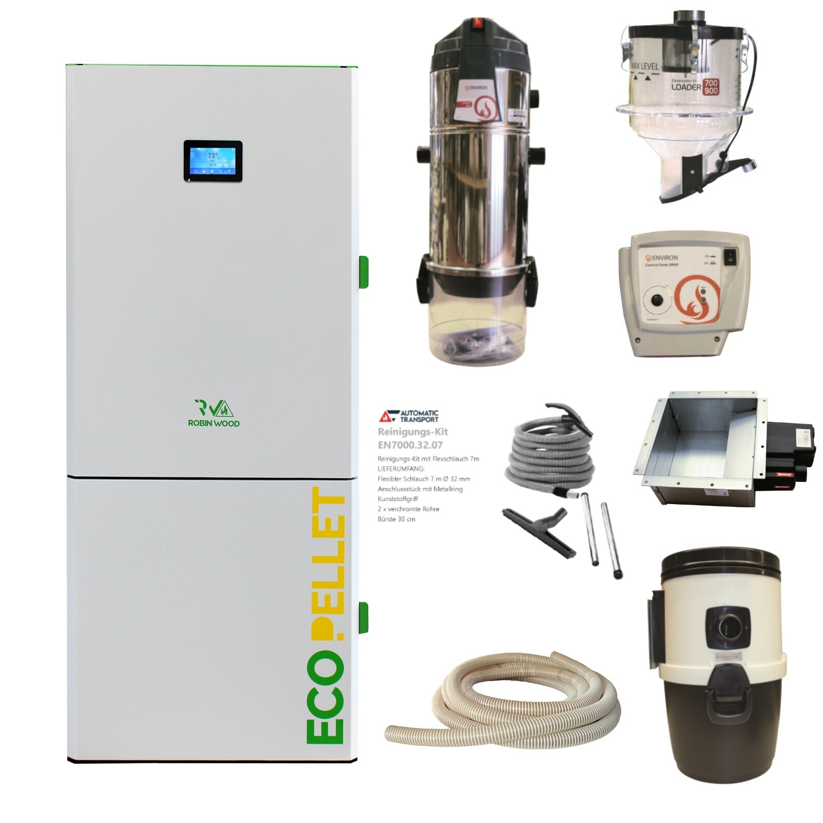 Chaudière à pellets Thermoflux Pelling ECO 35 kW | 150 kg