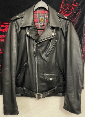 mastermind Japan x Schott NYC Leather Jacket One Star 613mm