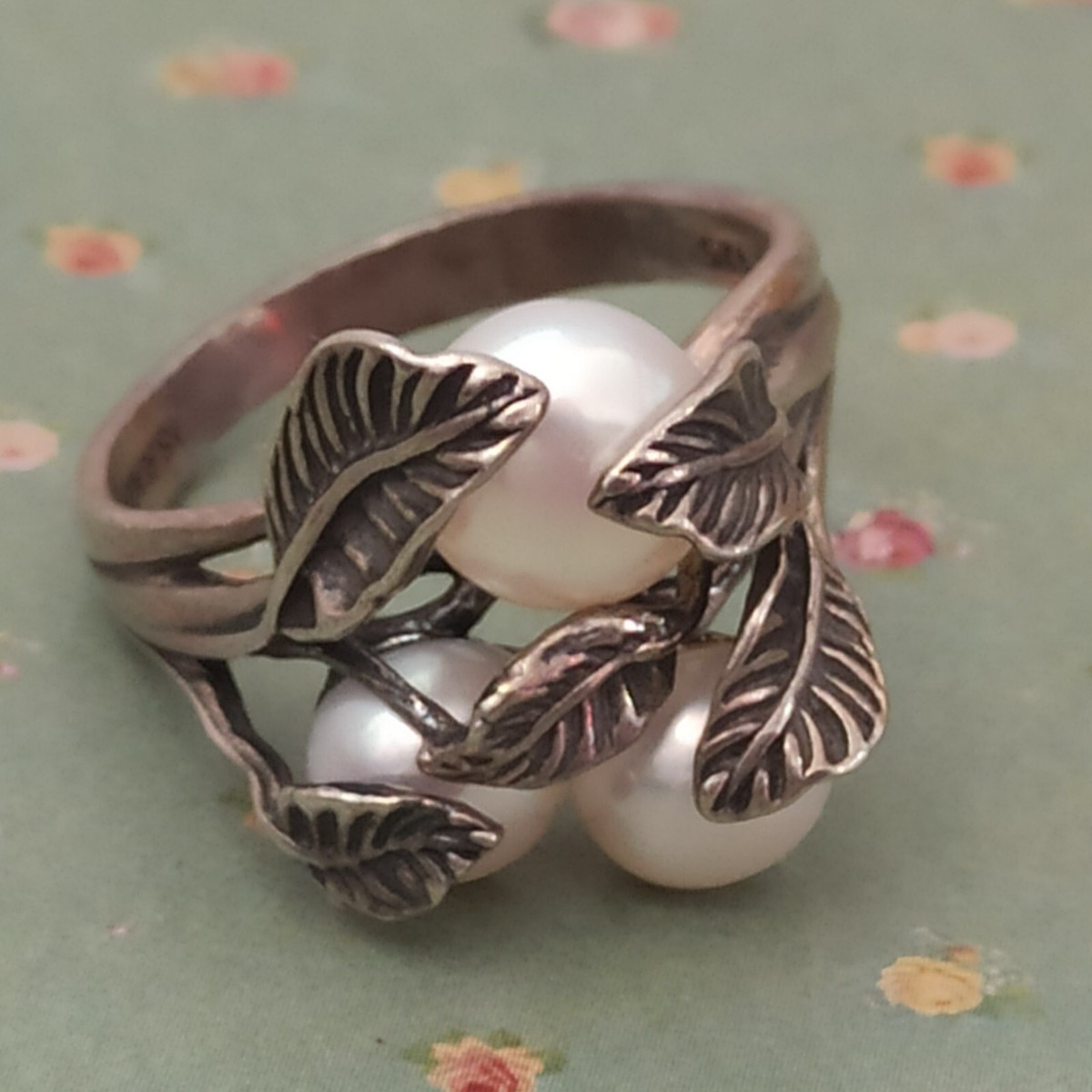 Bague Ancienne Art Nouveau En Argent Massif Sterling - Taille 50 - Modèle T50 - Occasion