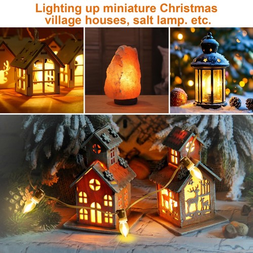 Christmas Village Lights with 10 LED Warm-White BulbDecoration for Christmas ... - Picture 6 of 7
