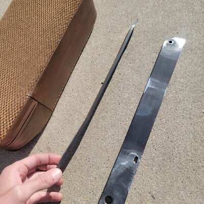 Volvo 240 Original Brown Fabric and Vinyl Armrest Near Mint 242