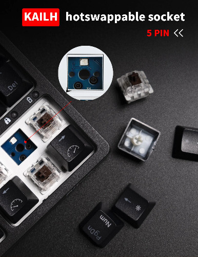 75% RGB Triple Mode Keyboard 84 Hot Swappable Bluetooth Wireless Gamer Keyboard - 第 2/27 張圖片
