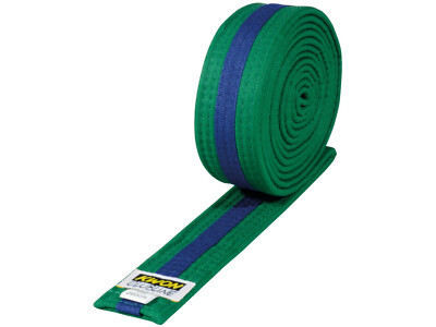Kwon Clubline Softgürtel grün-blau für Judo, Jiu Jitsu, Ju Jutsu, Kampfsportgürt