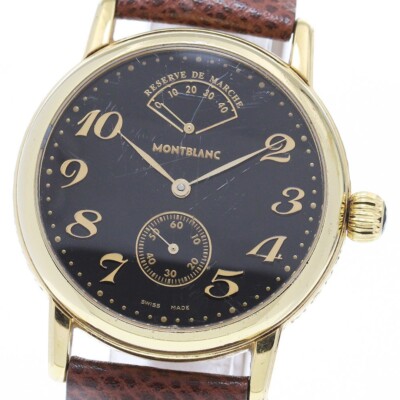 ★オーダー　monページ Montblanc Meisterstuck 7003 36mm Gold Case Watch for Men - Black