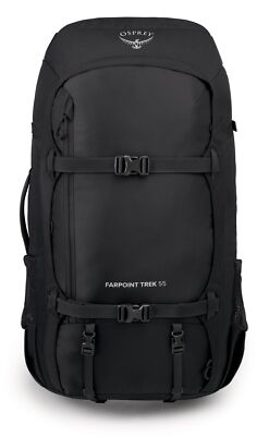 Osprey Farpoint Trek 55 Rucksack Rucksack Nero schwarz