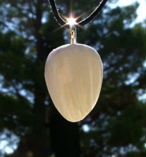 Scolecite Free Form Crystal Stone Pendant Necklace