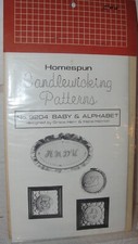 HOMESPUN CANDLEWICKING PATTERNS  92034 BABY  ALPHABET