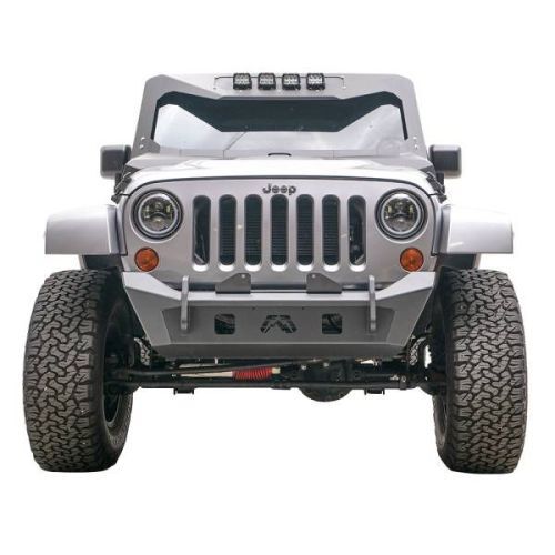 Fab Fours JK07-B1951-1 Stubby Winch Front Bumper - w/o Guard For Jeep JK NEW - Picture 1 of 3