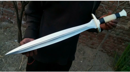 30" New Custom Hnadmade 5160 spring Steel Hunting Sword W/Cover - 第 1/4 張圖片