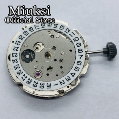 Miyota 821A 21 jewels automatic mechanical date movement mens