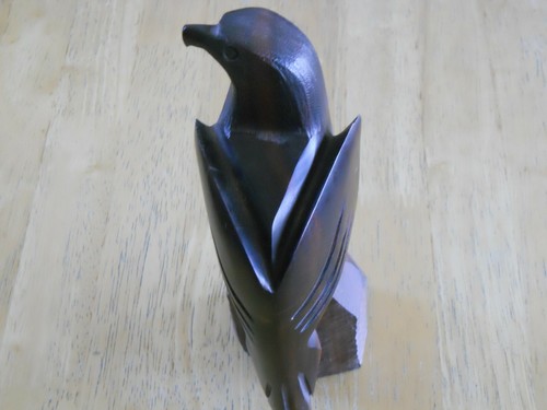 Bald Eagle Ironwood Statue Hand Carved 7 3/4" tall Made in Mexico - Picture 3 of 5