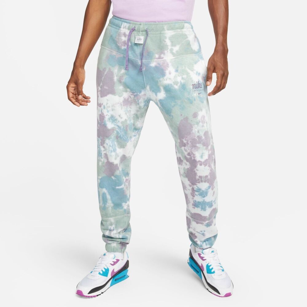 Nike Sportswear Club Fleece Tie-Dye Mens Pants Green-Purple DO6187-574