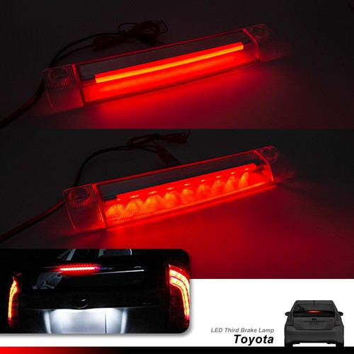 Tercera luz de freno LED de lente transparente con DRL rojo para Toyota 4Runner Prius 10-18 - Imagen 2 de 6
