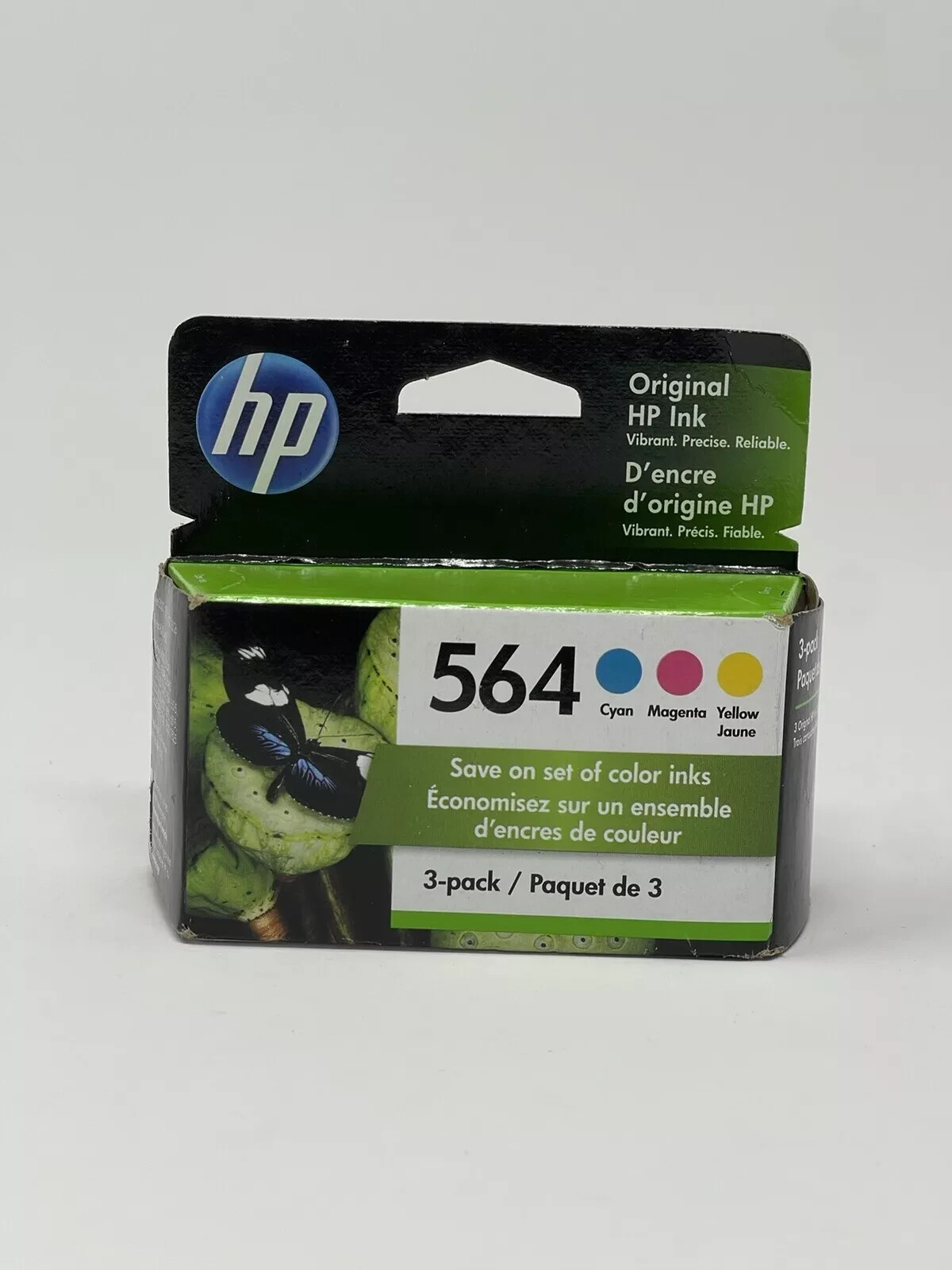 NEW Genuine HP 564 Cyan Magenta Yellow Ink Cartridge 3/Pack OEM Exp ...