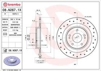 Brembo 2X Bremsscheiben Hinten Voll Beschichtet FüR Mitsubishi Eclipse Cross Gk