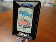 Ford F-1 Truck Americas Hardest Working Truck Zippo Lighter Mint In Box