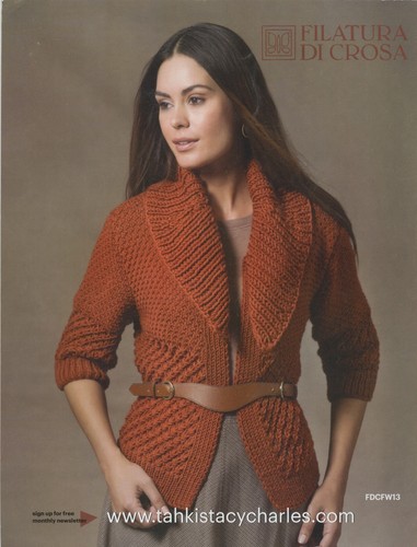 Filatura di Crosa Knitting Pattern Book FDCFW13 2013 Fall Winter Coll 29 Designs - Picture 12 of 12