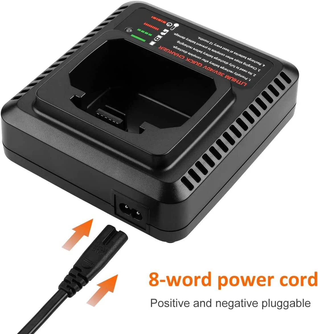 Powilling 40V Charger for Black Decker 40V MAX Battery LCS36