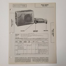 SAMS PHOTOFACT SERVICE MANUAL 33-17 PHILCO RADIO MODELS CR-4 CR-6