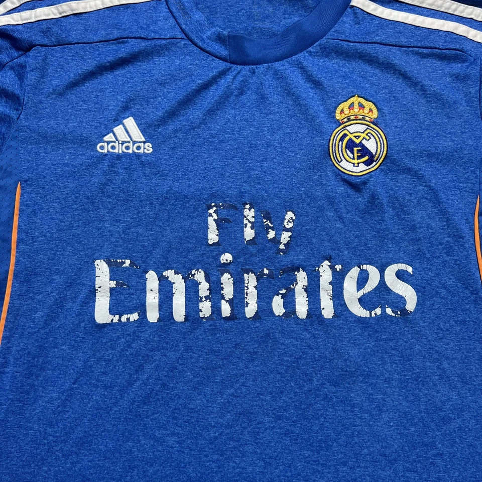 Футболка Гарета Бэйла из Real Madrid Adidas 2013–14 выездной комплект взрослый размер большая выцветшая - Изображение 2 из 4
