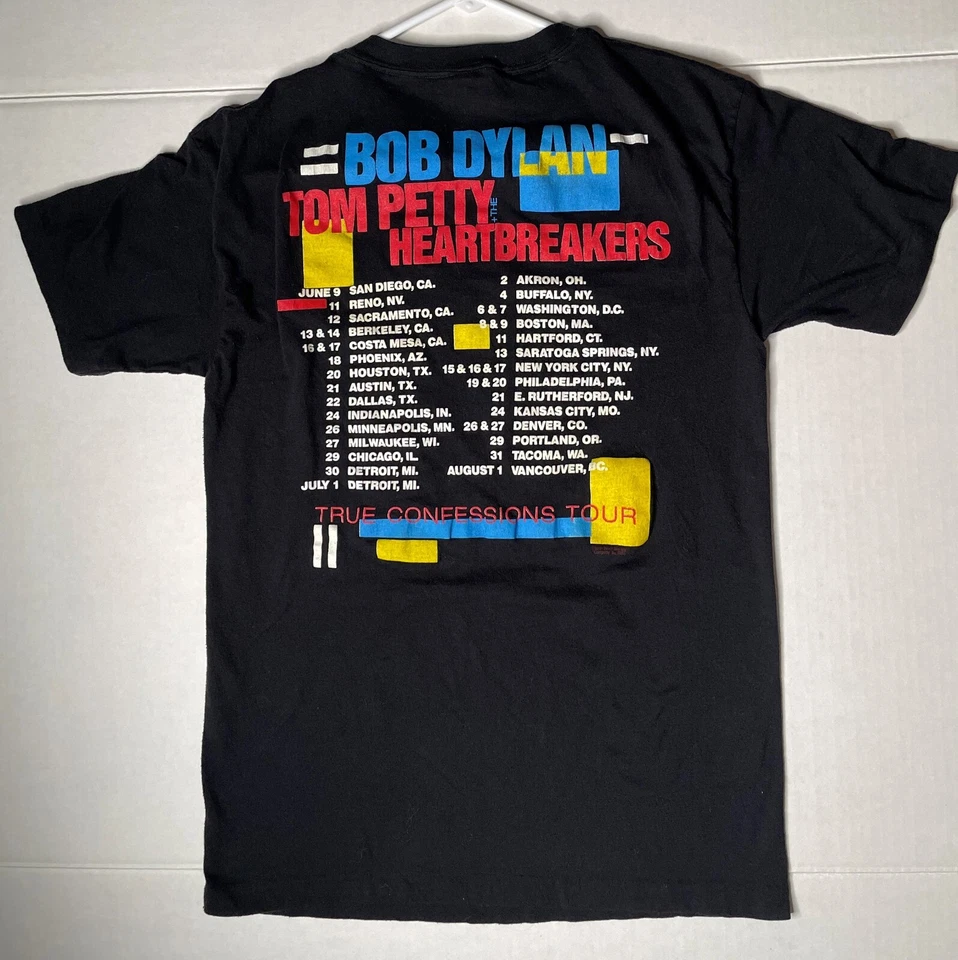Camisa De Colección Bob Dylan '86 True Confession Tour L Peor Espectáculo Grateful Dead Ever Foto 2 de 4