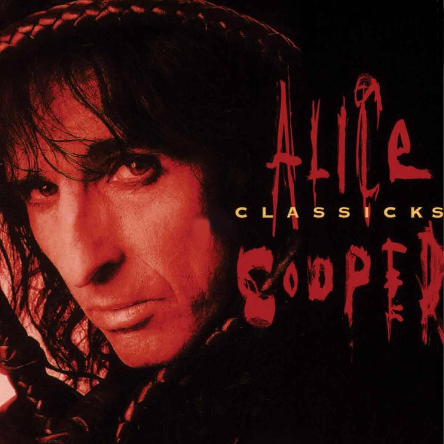 Alice Cooper Classicks Black & Blue Swirl Tri-fold Cover & Poster (Vinyl LP)