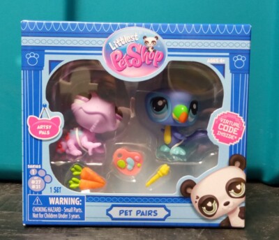 NIB Littlest Pet Shop LPS Generation G7 Artsy Pals Pet Pair #27