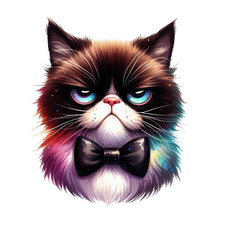 Grumpy Cat Wall Decal Sticker 18X18cm Large