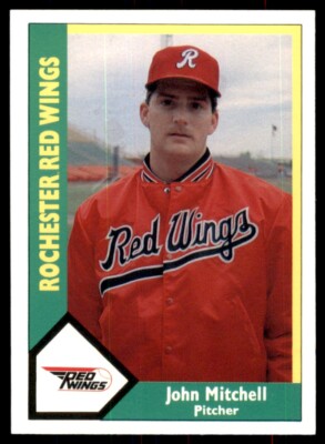 1990 CMC Rochester Red Wings John Mitchell Rochester Red Wings #21