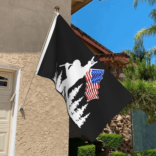 Funny Big-foot Flag Black Background 3x5 Ft American Flags Double Sided Print... - Picture 9 of 9