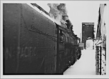 Vintage Union Pacific Railroad 4016 Steam Locomotive 5" x 7" Real Photo T2-482