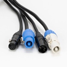 Accu-Cable AC5PPCON25 25 Foot 5-Pin Male To Female Power Link  DMX Combo Cable