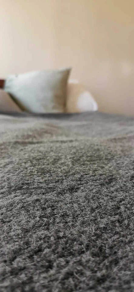 Echt Merino Wolldecke Tagesdecke Decke Bettüberwurf Schurwolle Echthaar - Bild 4 von 4