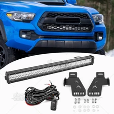 for Toyota Tacoma 2016-2023 - 32'' LED Light Bar Upper Grille Mounts Wiring Kit
